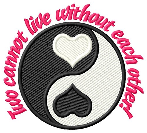 Without Each Other Machine Embroidery Design