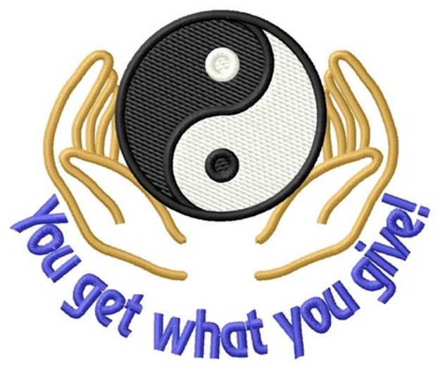 Picture of Get What You Give Machine Embroidery Design