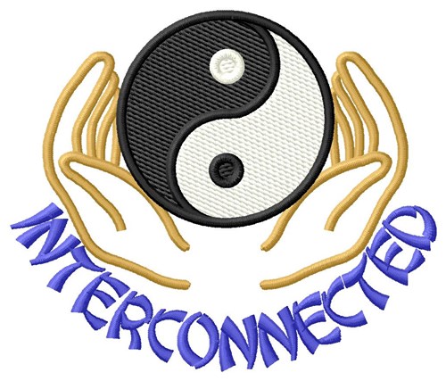Interconnected Machine Embroidery Design