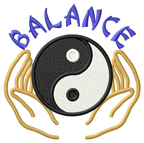 Balance Yin Yang Machine Embroidery Design