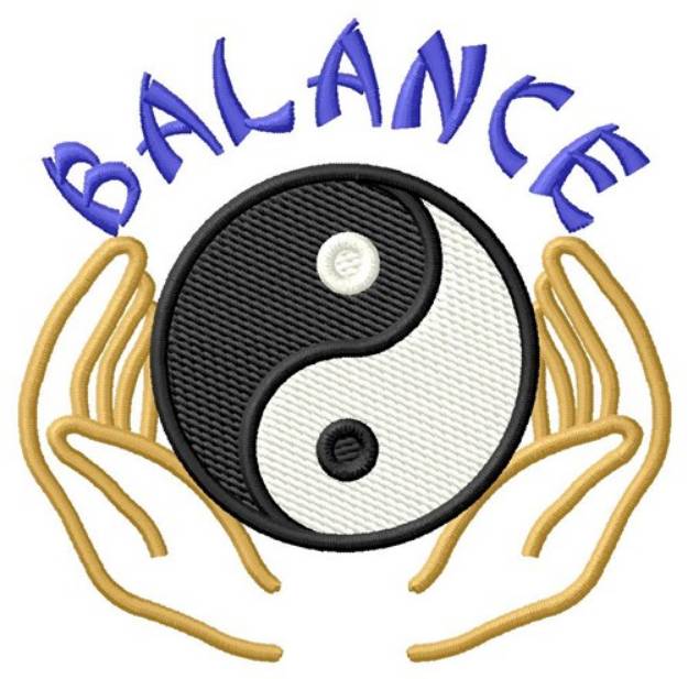 Picture of Balance Yin Yang Machine Embroidery Design
