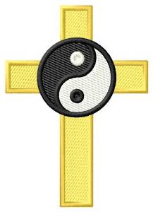 Picture of Yin Yang Cross Machine Embroidery Design