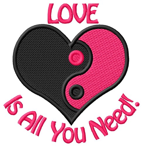 Love is All You Need Machine Embroidery Design