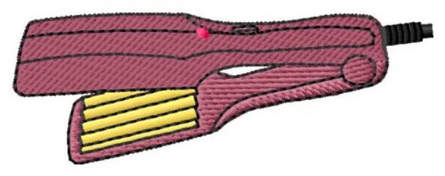 Picture of Pink Crimping Iron Machine Embroidery Design