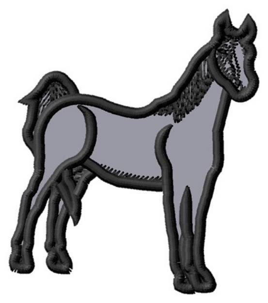 Picture of American Saddle Horse Machine Embroidery Design