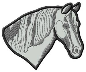 Picture of Andalusian Head Machine Embroidery Design