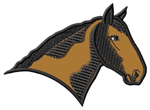 Clydesdale Head Applique Machine Embroidery Design