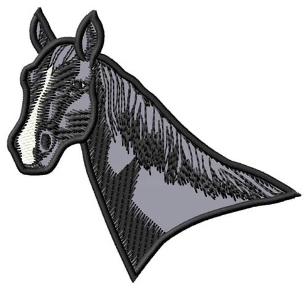 Picture of French Trotter Head Machine Embroidery Design