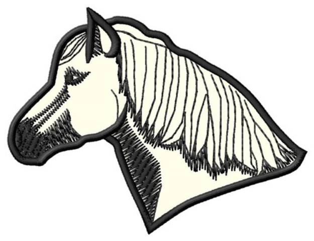 Picture of Highland Pony Head Machine Embroidery Design