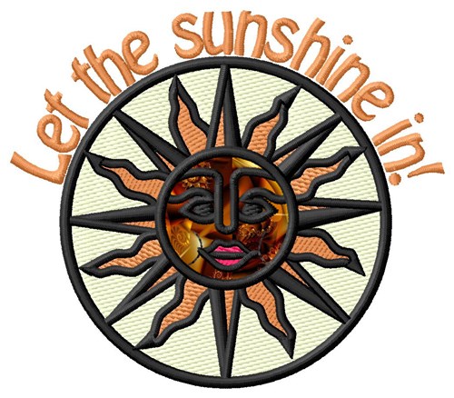 Sunshine In Applique  Machine Embroidery Design