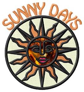 Picture of Sunny Days Applique  Machine Embroidery Design