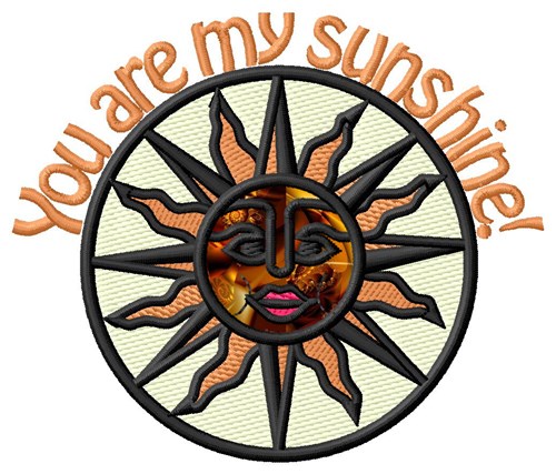 My Sunshine Applique  Machine Embroidery Design