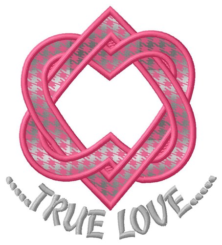 True Love Applique  Machine Embroidery Design