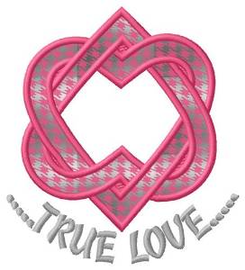 Picture of True Love Applique  Machine Embroidery Design