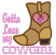 Picture of My Cowgirl Applique  Machine Embroidery Design