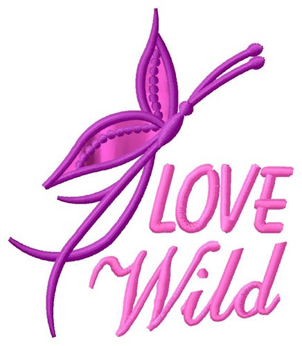 Love Wild Applique  Machine Embroidery Design