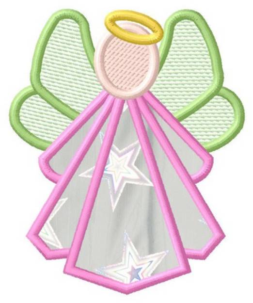 Picture of Christmas Angel Applique  Machine Embroidery Design