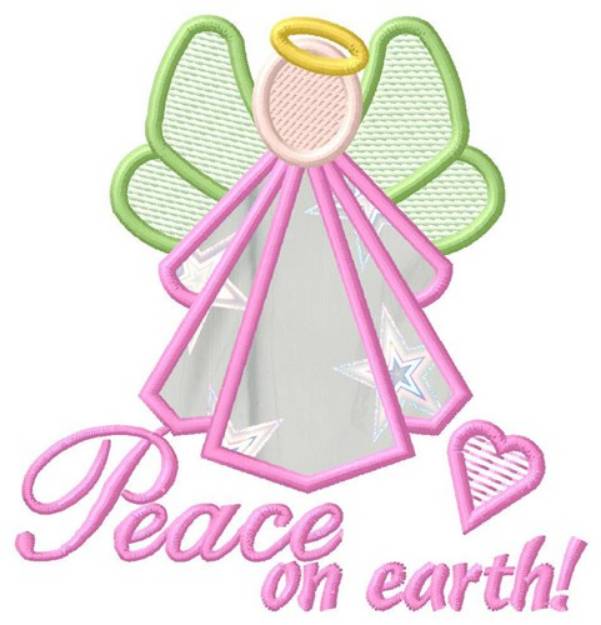 Picture of Peace On Earth Applique  Machine Embroidery Design