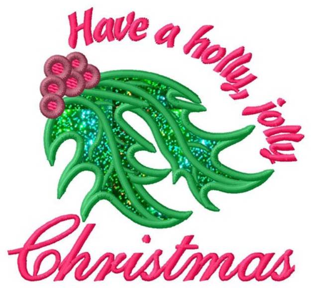 Picture of Jolly Christmas Applique  Machine Embroidery Design