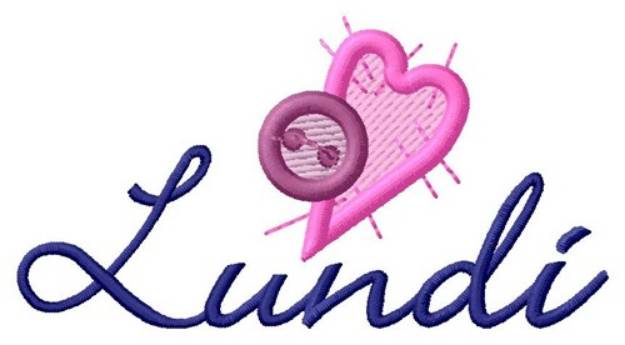 Picture of Button Lundi Machine Embroidery Design