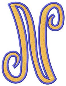 Picture of Tall Script 2 N Machine Embroidery Design