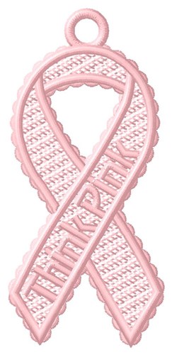 FSL Think Pink Ribbon Machine Embroidery Design