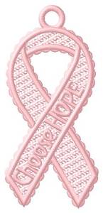 Picture of FSL Choose Hope Ribbon Machine Embroidery Design