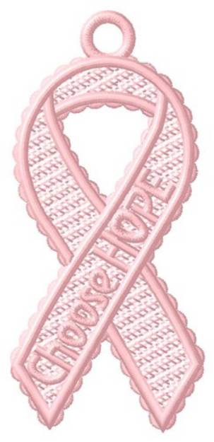 Picture of FSL Choose Hope Ribbon Machine Embroidery Design