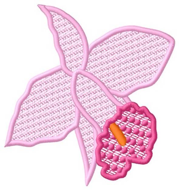 Picture of FSL Orchid Machine Embroidery Design