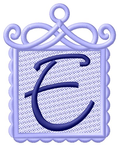 FSL Ornament E Machine Embroidery Design