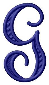 Picture of Vine Monogram G Machine Embroidery Design