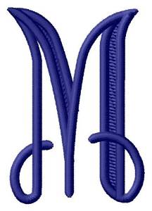 Picture of Vine Monogram M Machine Embroidery Design