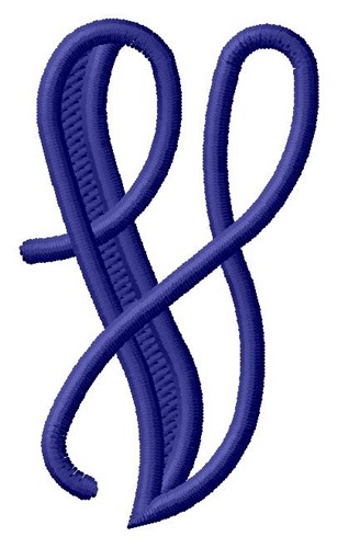 Vine Monogram V Machine Embroidery Design