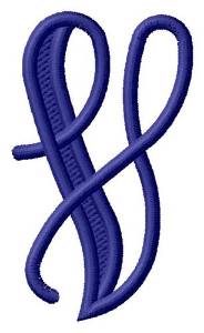 Picture of Vine Monogram V Machine Embroidery Design
