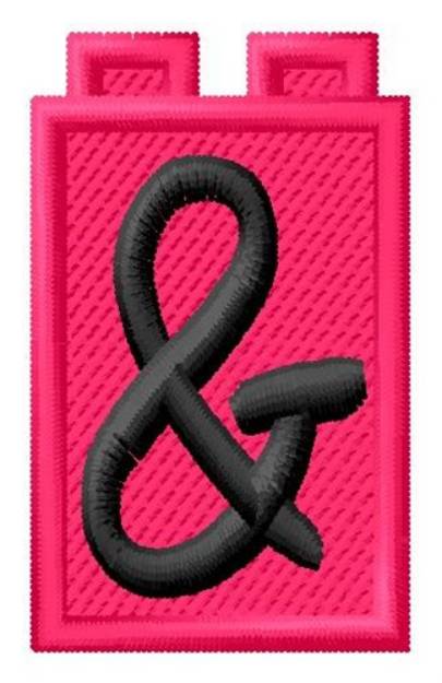 Picture of Building Toy Ampersand Machine Embroidery Design