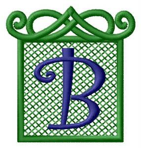 Picture of Embossed Square B Machine Embroidery Design