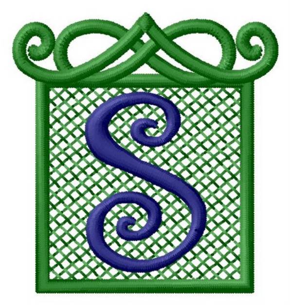 Picture of Embossed Square S Machine Embroidery Design