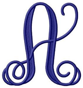 Picture of Vining Monogram A Machine Embroidery Design
