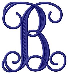 Picture of Vining Monogram B Machine Embroidery Design