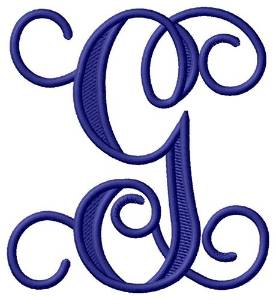 Picture of Vining Monogram G Machine Embroidery Design