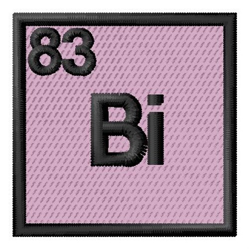 Atomic Number 83 Machine Embroidery Design