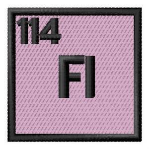 Picture of Atomic Number 114 Machine Embroidery Design