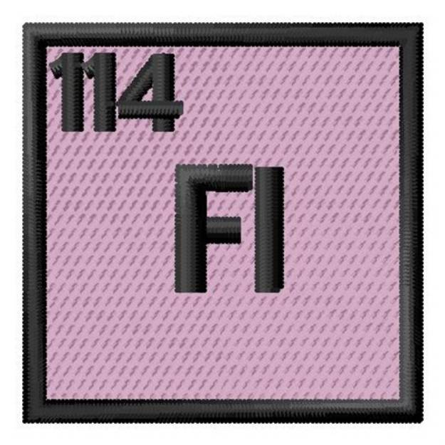 Picture of Atomic Number 114 Machine Embroidery Design