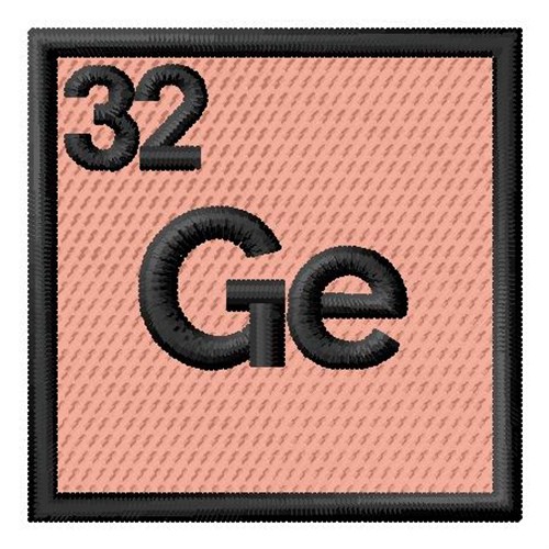 Atomic Number 32 Machine Embroidery Design