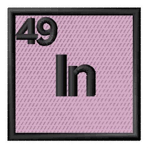 Atomic Number 49 Machine Embroidery Design