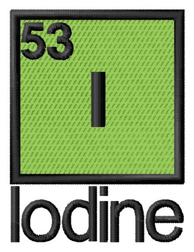 Iodine Machine Embroidery Design