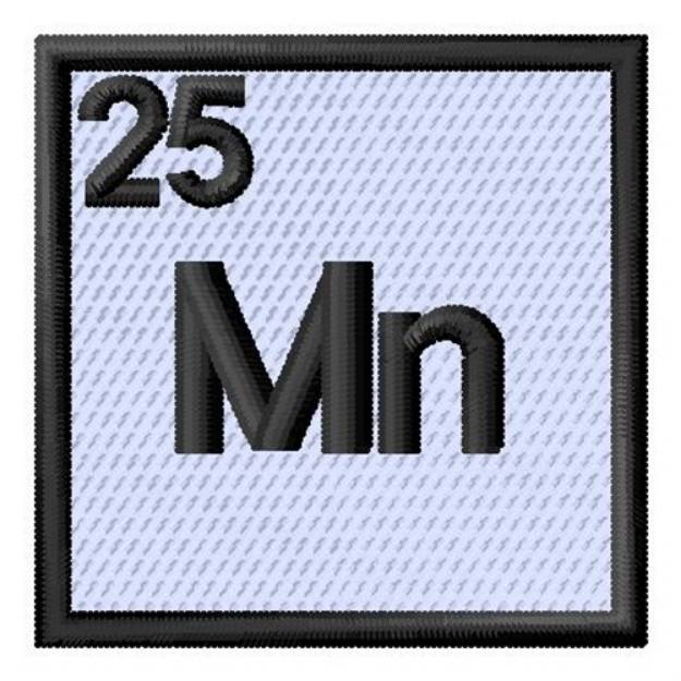 Picture of Atomic Number 25 Machine Embroidery Design