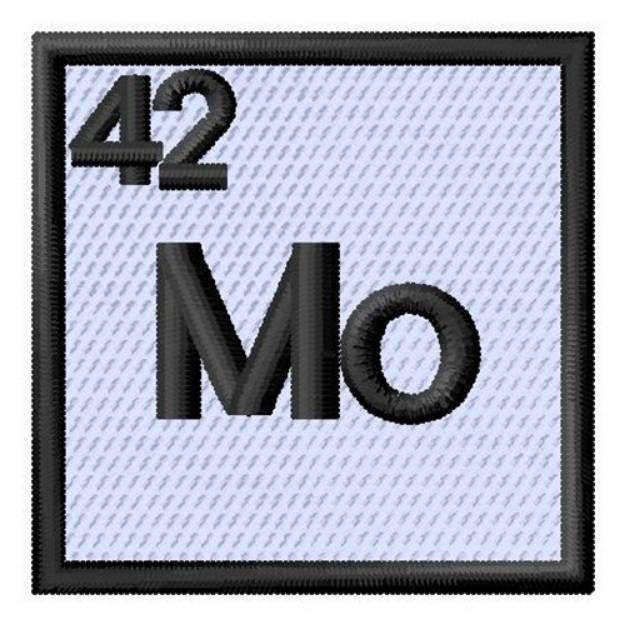 Picture of Atomic Number 42 Machine Embroidery Design