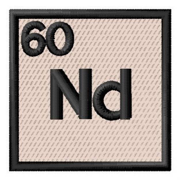Picture of Atomic Number 60 Machine Embroidery Design