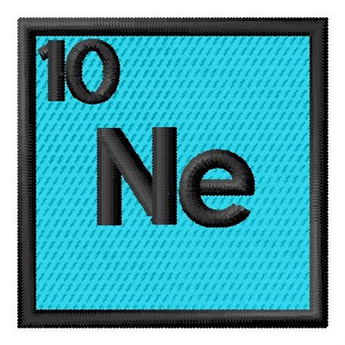 Atomic Number 10 Machine Embroidery Design